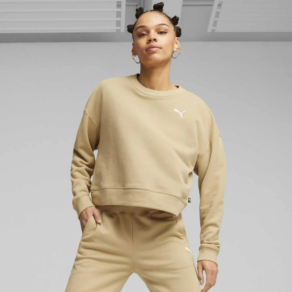 Puma Sportinis Kostiumas Moterims Loungewear Suit Kreminis 676089 84
