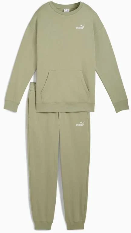 Puma Sportinis Kostiumas Moterims Sweat Suit Relaxed Fl Olive 688160 82