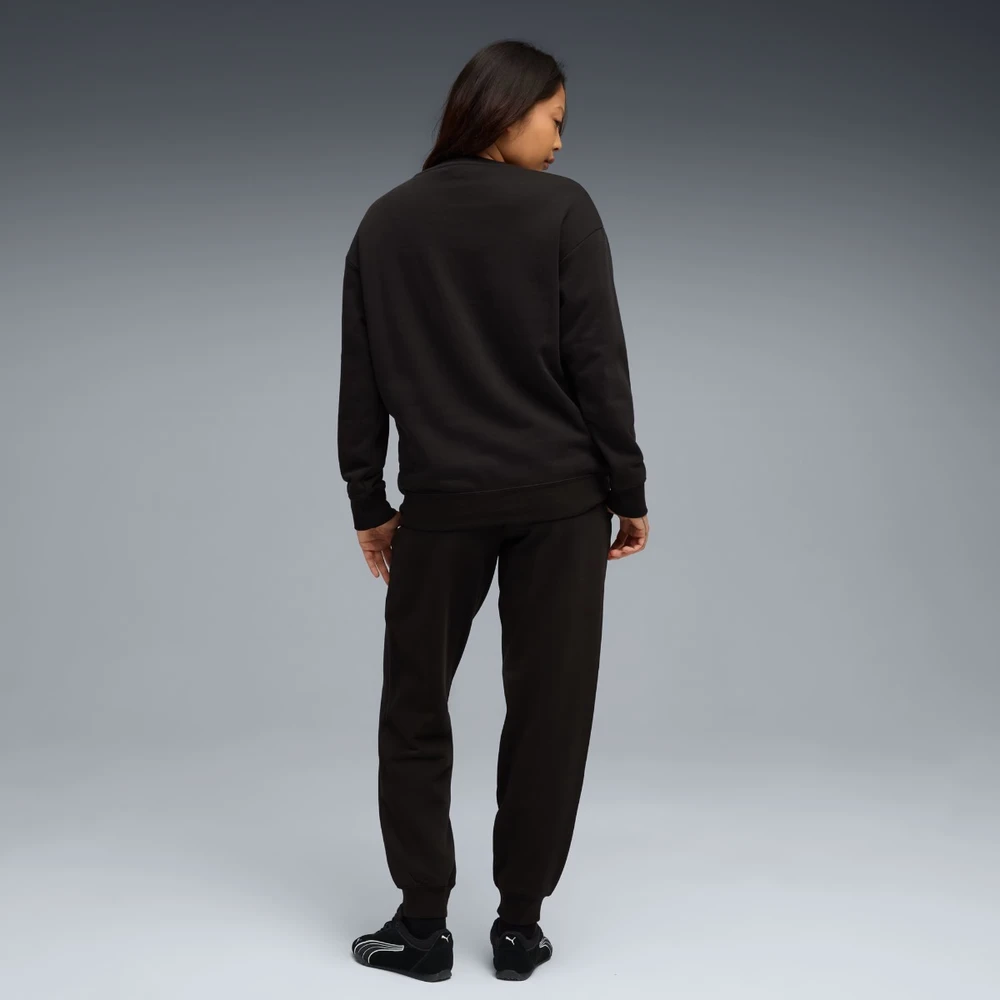 Puma Sportinis Kostiumas Moterims Sweat Suit Relaxed Fl Juodas 688160 01