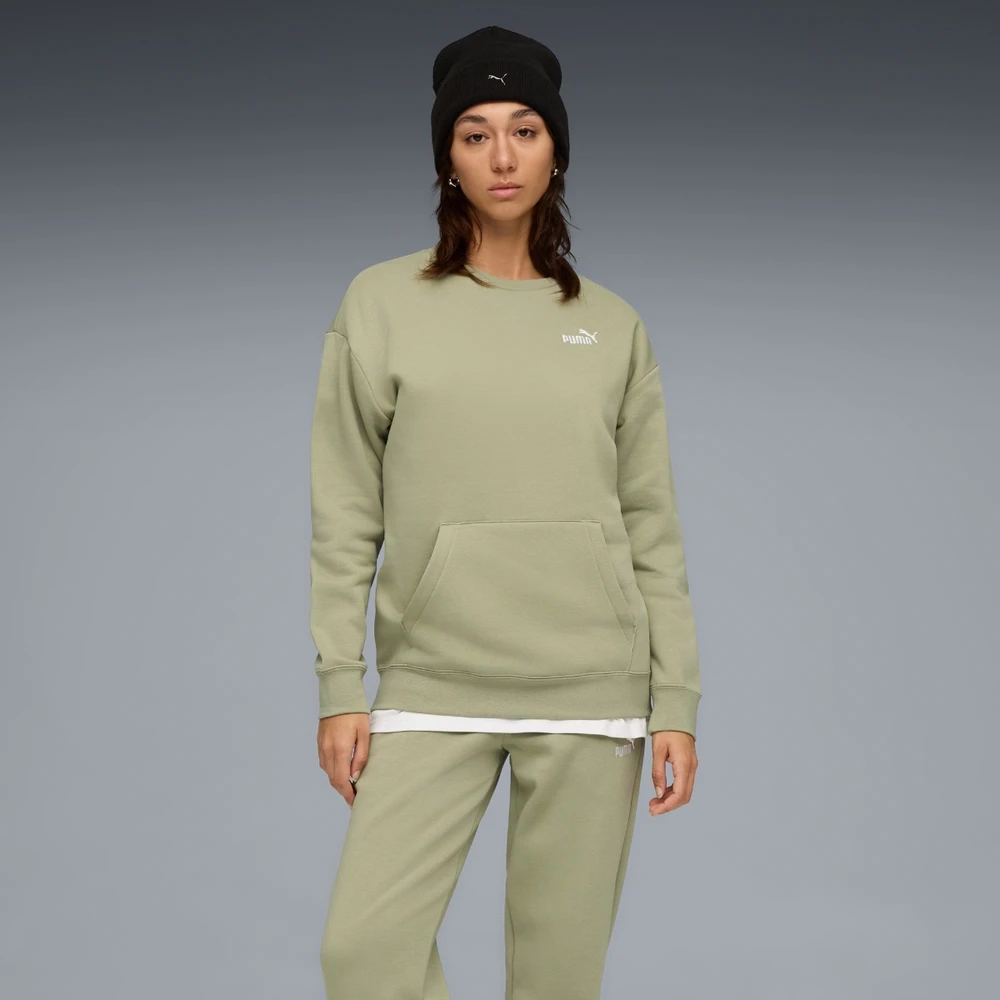 Puma Sportinis Kostiumas Moterims Sweat Suit Relaxed Fl Olive 688160 82