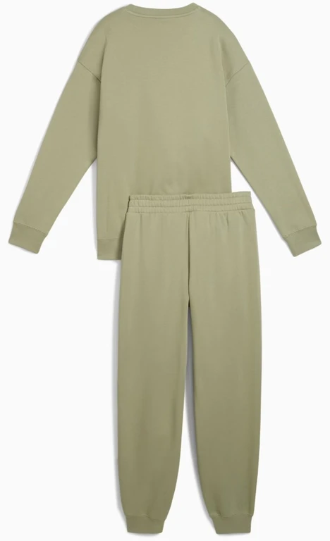 Puma Sportinis Kostiumas Moterims Sweat Suit Relaxed Fl Olive 688160 82