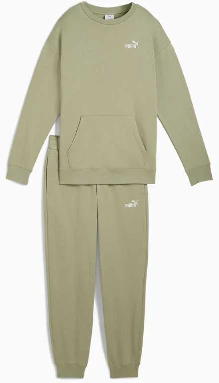 Puma Sportinis Kostiumas Moterims Sweat Suit Relaxed Fl Olive 688160 82