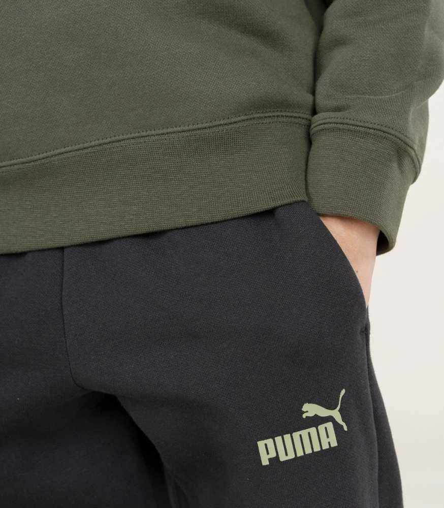 Puma Sportinis Kostiumas Paaugliams Ess No.1 Logo Crew Sweat Fl Žalias Juodas 689721 70