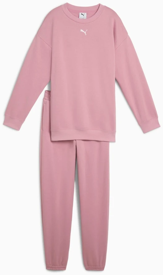 Puma Sportinis Kostiumas Paaugliams Loungewear Oversized Sweat Fl Rožinė 689727 65