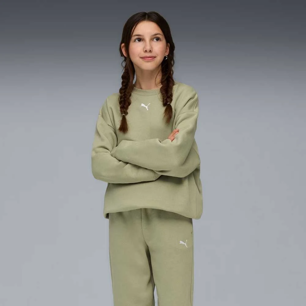 Puma Sportinis Kostiumas Paaugliams Loungewear Sweat Suit Fl Lux Army 689727 82