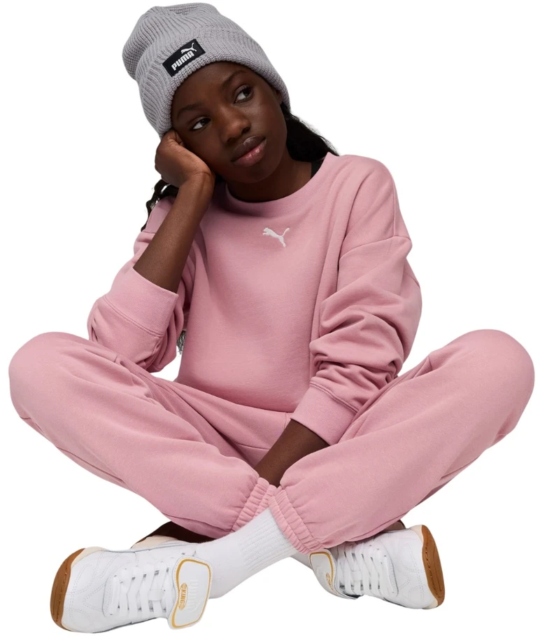 Puma Sportinis Kostiumas Paaugliams Loungewear Oversized Sweat Fl Rožinė 689727 65
