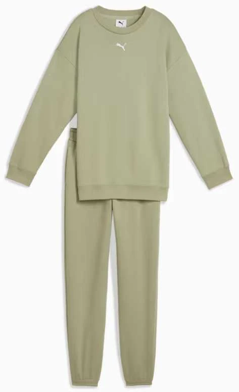Puma Sportinis Kostiumas Paaugliams Loungewear Sweat Suit Fl Lux Army 689727 82