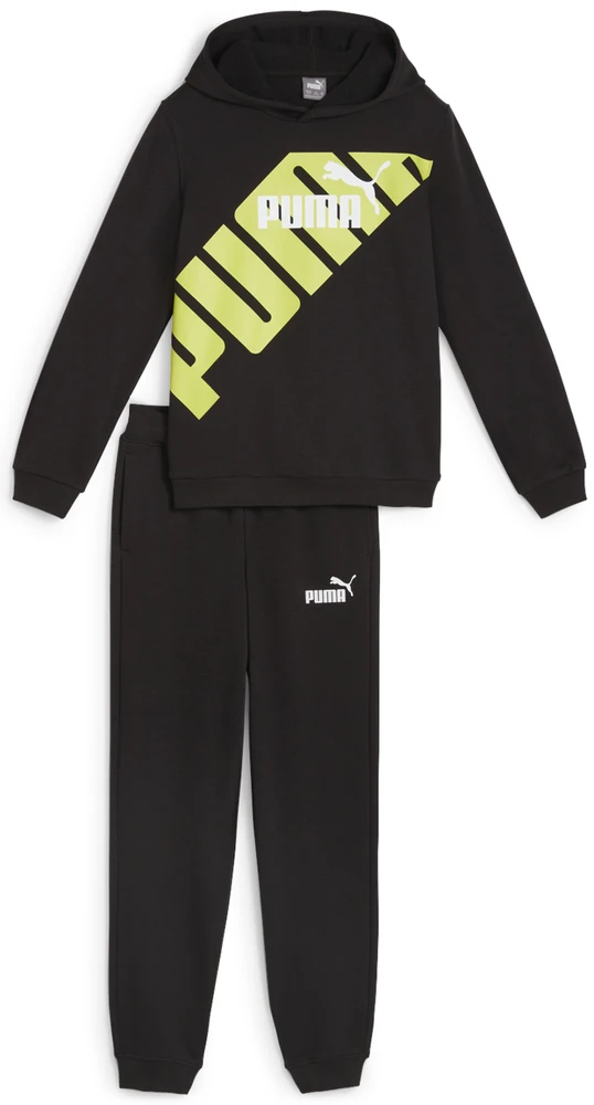 Puma Sportinis Kostiumas Paaugliams Power Sweat Suit Juodas Geltona 679999 51