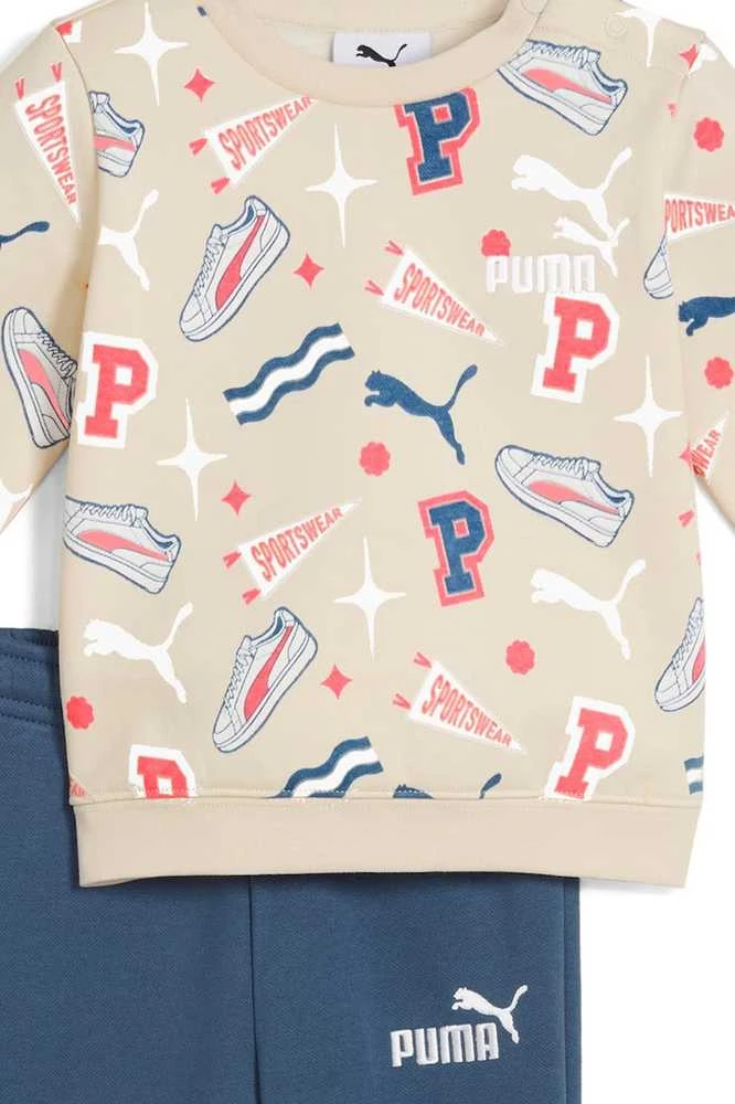 Puma Sportinis Kostiumas Vaikams Minicats Aop Fl rusvai gelsvas Mėlyna 689731 87
