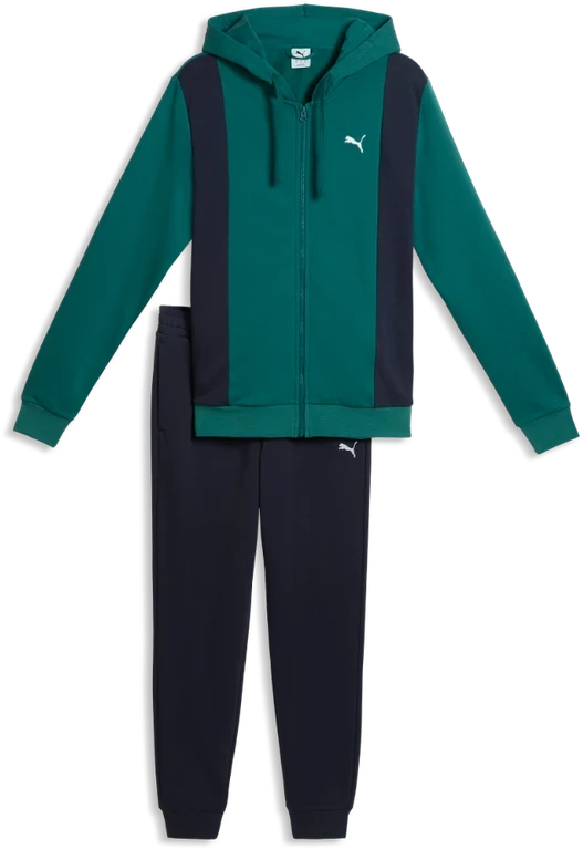 Puma Sportinis Kostiumas Vyrams Hooded Sweat Suit Žalias Juodas 691769 41