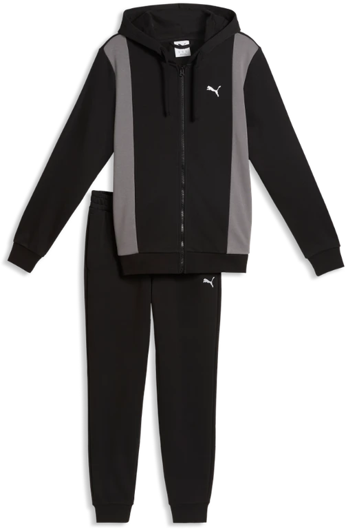 Puma Sportinis Kostiumas Vyrams Hooded Sweat Suit Juodas Pilkas 691769 01