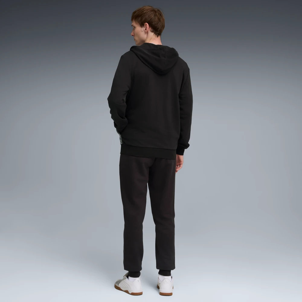 Puma Sportinis Kostiumas Vyrams Hooded Sweat Suit Juodas Pilkas 691769 01