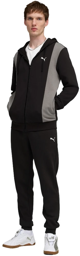 Puma Sportinis Kostiumas Vyrams Hooded Sweat Suit Juodas Pilkas 691769 01
