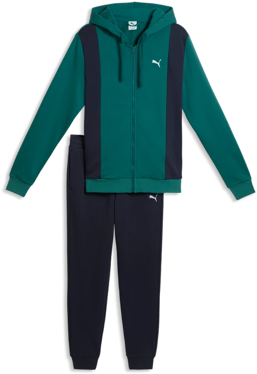 Puma Sportinis Kostiumas Vyrams Hooded Sweat Suit Žalias Juodas 691769 41