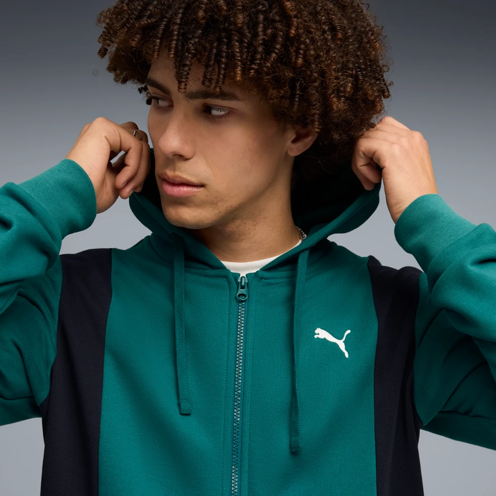 Puma Sportinis Kostiumas Vyrams Hooded Sweat Suit Žalias Juodas 691769 41