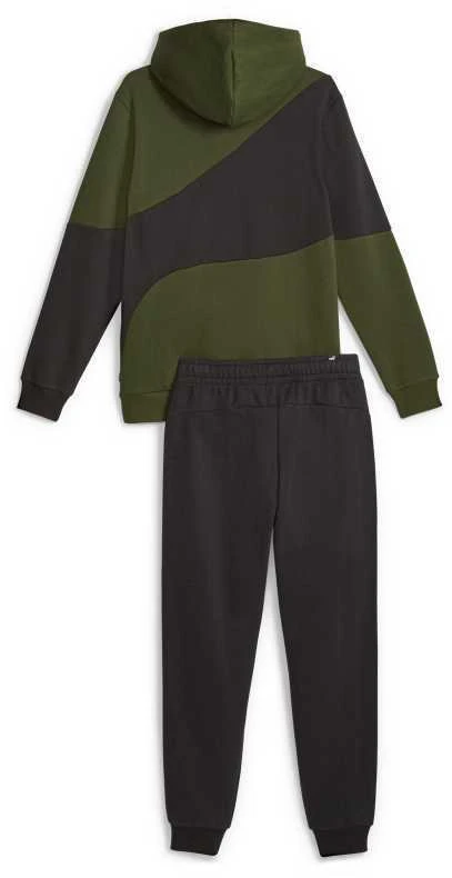 Puma Sportinis Kostiumas Vyrams Power Cat Juodas Žalias 675972 31