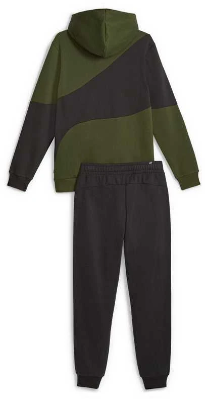 Puma Sportinis Kostiumas Vyrams Power Cat Juodas Žalias 675972 31