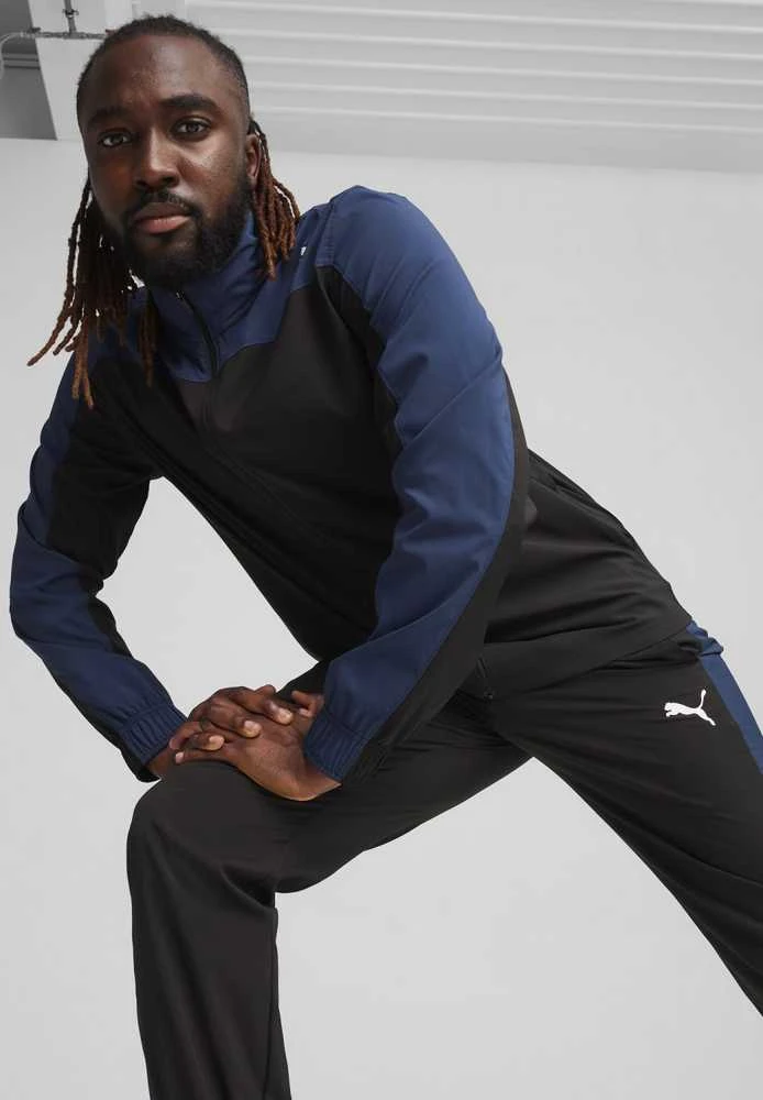 Puma Sportinis Kostiumas Vyrams Train Favorite Tracksuit Juodas Navy 521043 51