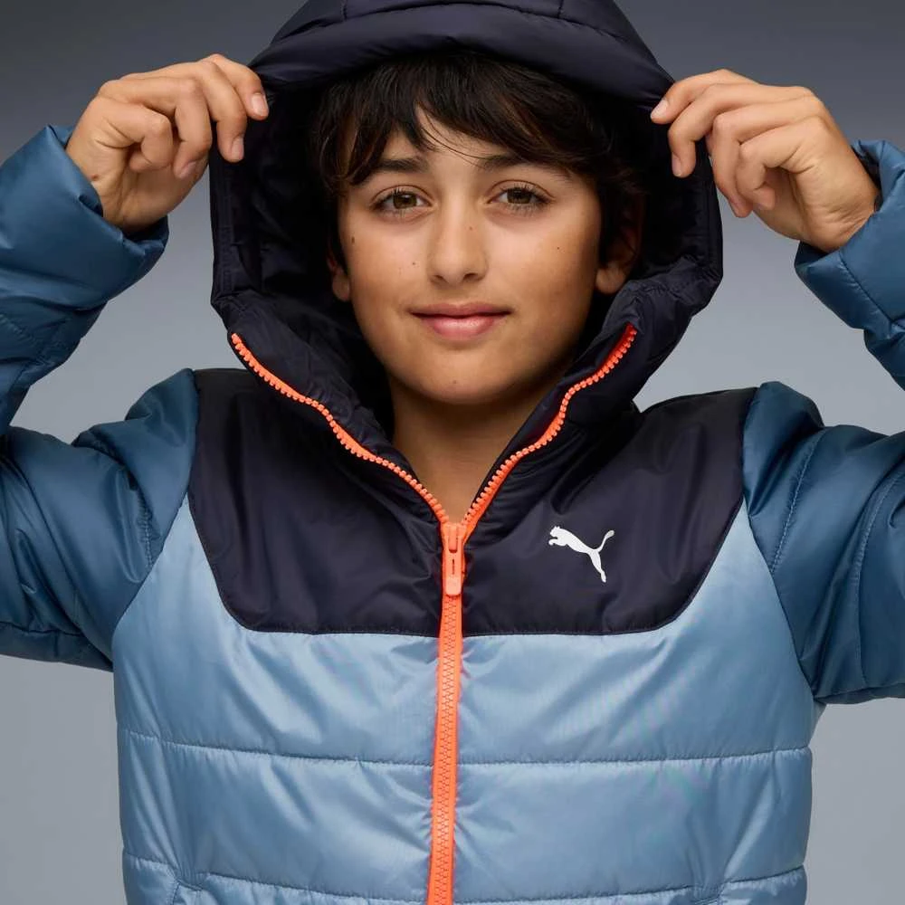 Puma Striukė Paaugliams Ess Hooded Padded Jacket Mėlyna 685226 34