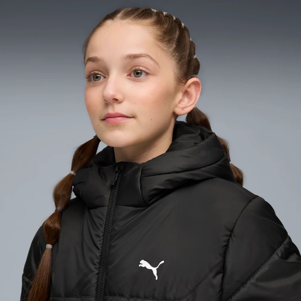 Puma Striukė Paaugliams Ess Hooded Padded Juodas 685226 01