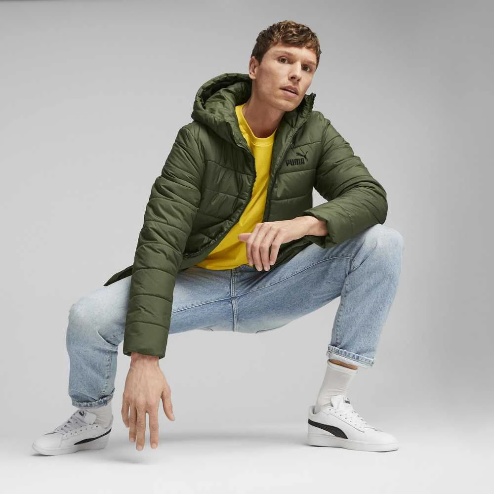 Puma Striukė Vyrams Ess Hooded Padded Jacket Žalias 848938 31