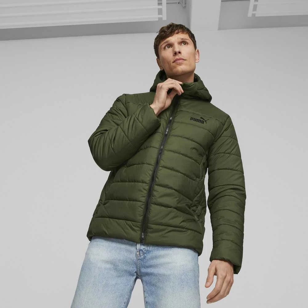 Puma Striukė Vyrams Ess Hooded Padded Jacket Žalias 848938 31