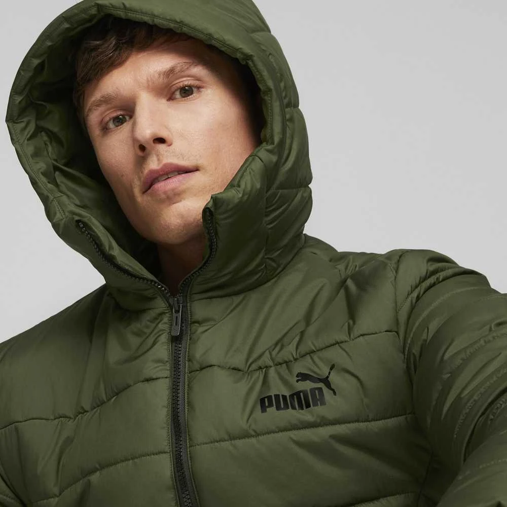 Puma Striukė Vyrams Ess Hooded Padded Jacket Žalias 848938 31