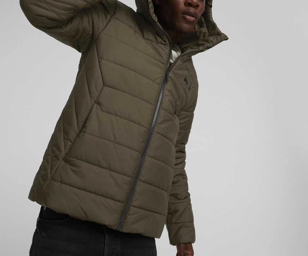 Puma Striukė Vyrams Ess Hooded Padded Jacket Khaki 848938 62