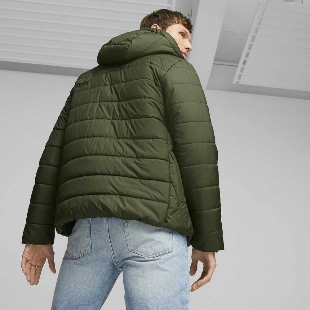 Puma Striukė Vyrams Ess Hooded Padded Jacket Žalias 848938 31