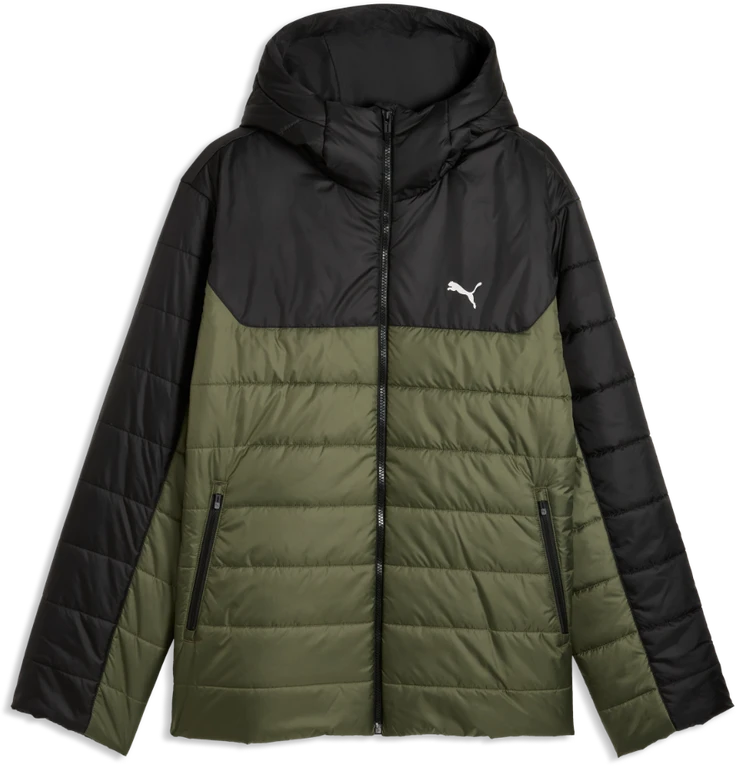 Puma Striukė Vyrams Ess Hooded Padded Juodas Žalias 685211 86