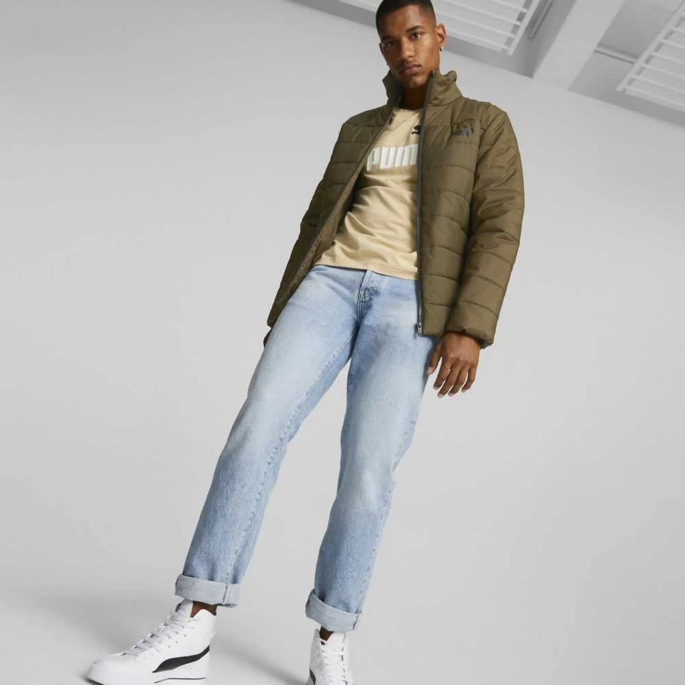 Puma Striukė Vyrams Ess+ Padded Jacket Khaki 849349 62