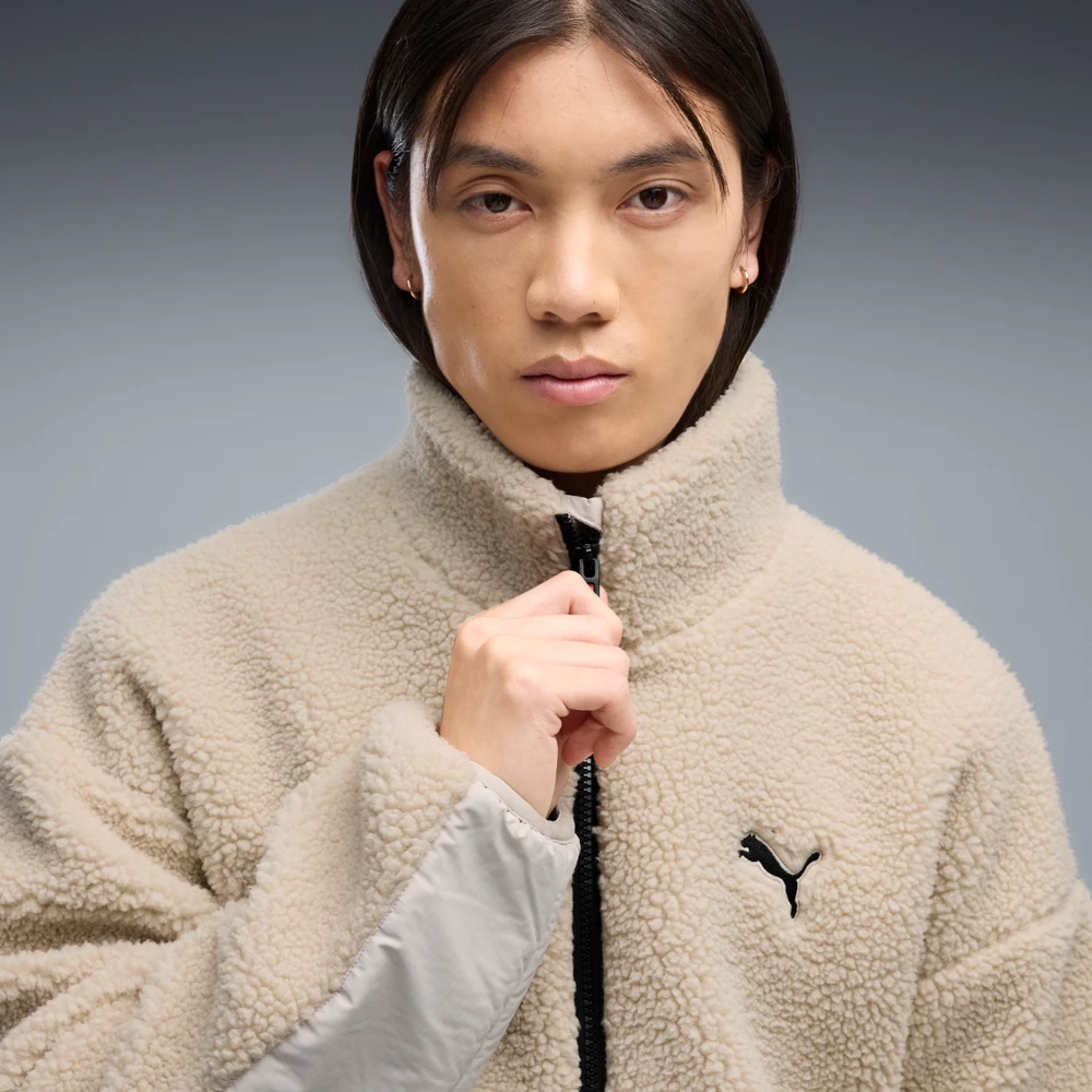 Puma Striukė Vyrams Hybrid Re:Fibre Sherpa Jacket rusvai gelsvas 694562 82