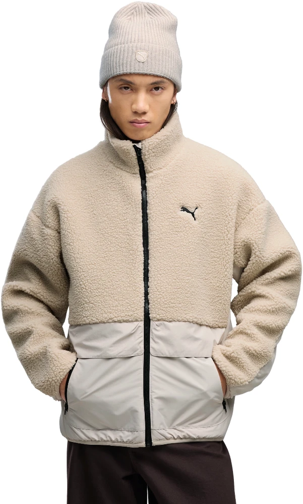 Puma Striukė Vyrams Hybrid Re:Fibre Sherpa Jacket rusvai gelsvas 694562 82