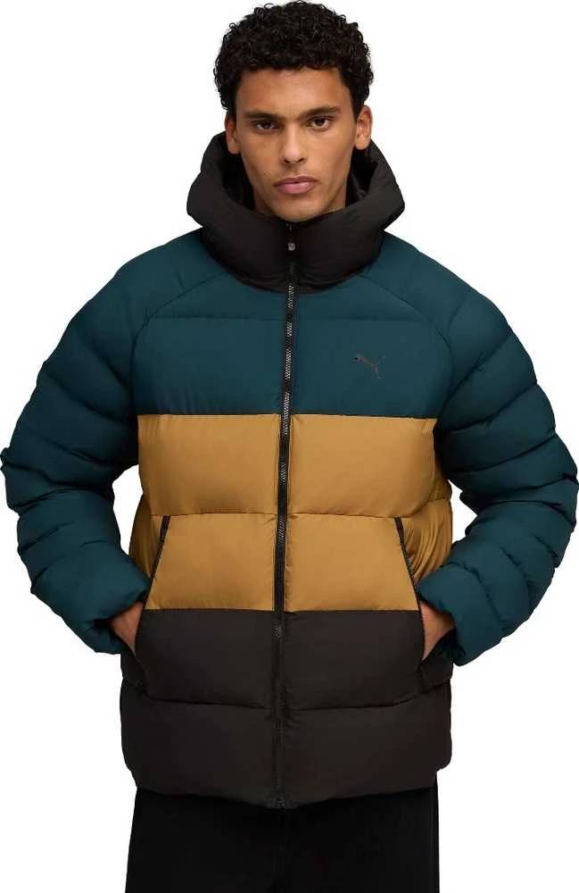 Puma Striukė Vyrams Mono Hooded Jacket Žalias Geltona Brown 688367 75