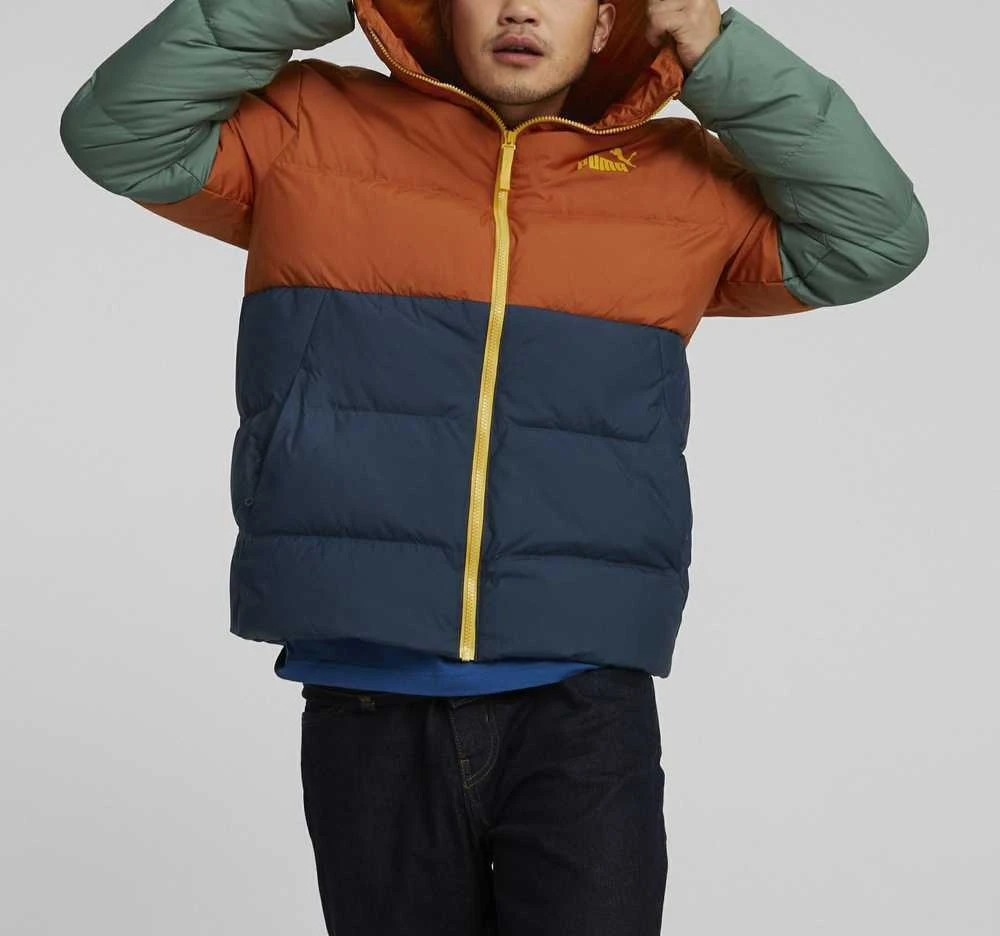 Puma Striukė Vyrams Power Hoode Down Puff Oranžinis Žalias Mėlyna 849335 64