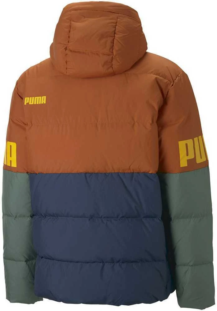 Puma Striukė Vyrams Power Hoode Down Puff Oranžinis Žalias Mėlyna 849335 64