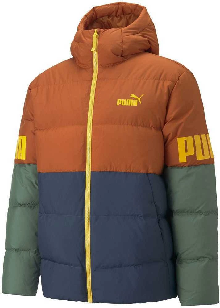 Puma Striukė Vyrams Power Hoode Down Puff Oranžinis Žalias Mėlyna 849335 64
