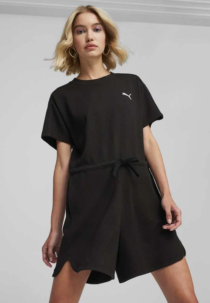 Puma Vientisas Sportinis Kostiumėlis Moterims Her Short Jumpsuit Juodas 677891 01