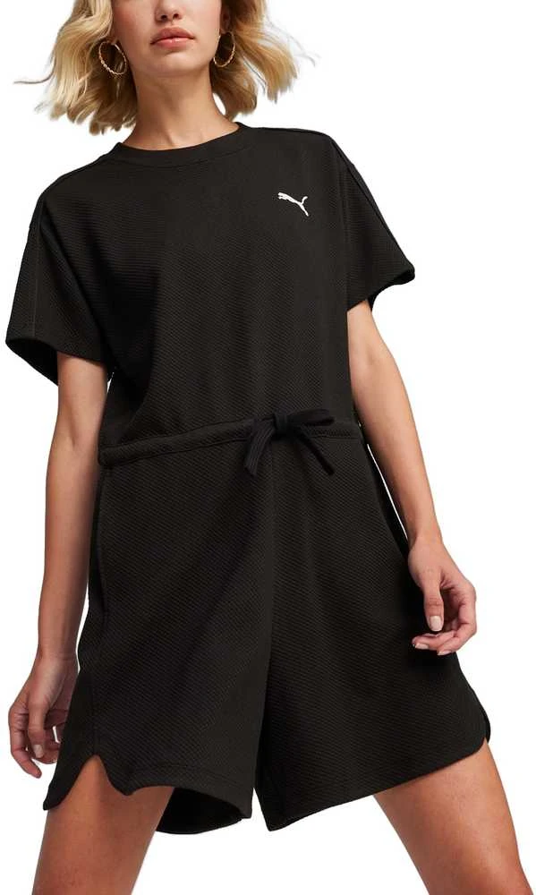 Puma Vientisas Sportinis Kostiumėlis Moterims Her Short Jumpsuit Juodas 677891 01