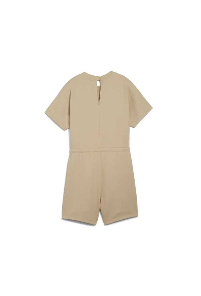 Puma Vientisas Sportinis Kostiumėlis Moterims Her Short Jumpsuit Kreminis 677891 83