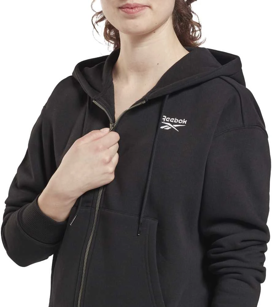Reebok Džemperis Moterims Ri Full Zip Juodas GS9384