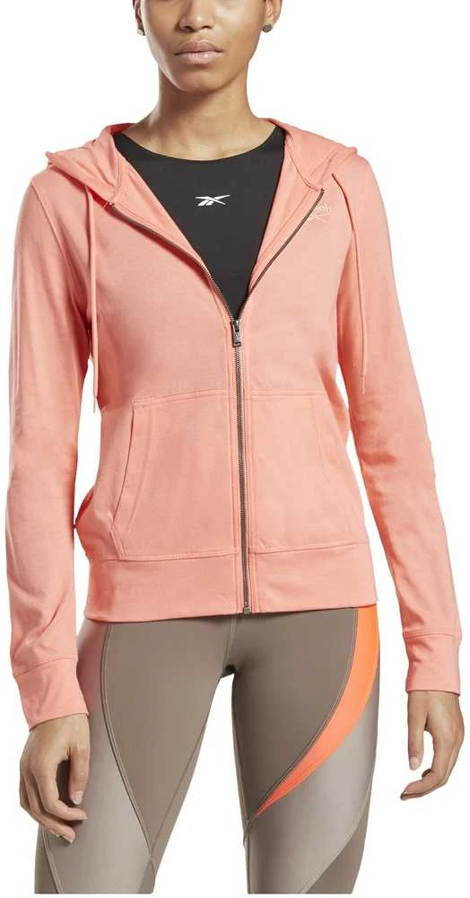 Reebok Džemperis Moterims Ri Jersey Full Zip Rožinė GI6610