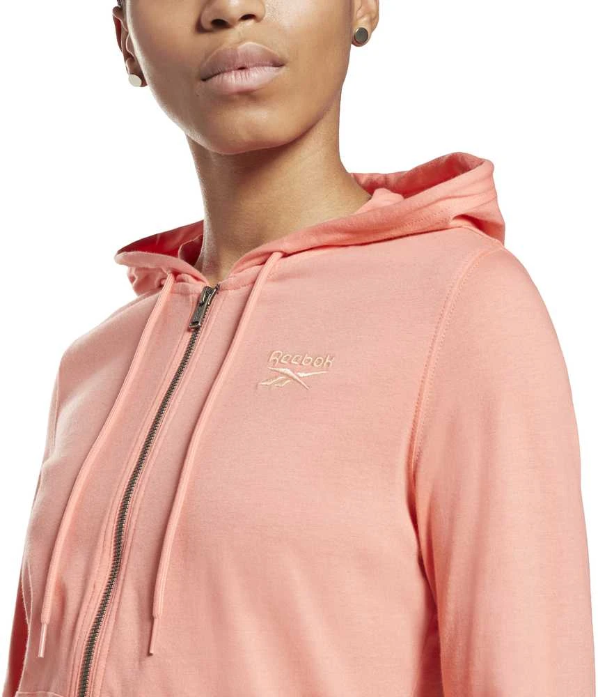 Reebok Džemperis Moterims Ri Jersey Full Zip Rožinė GI6610