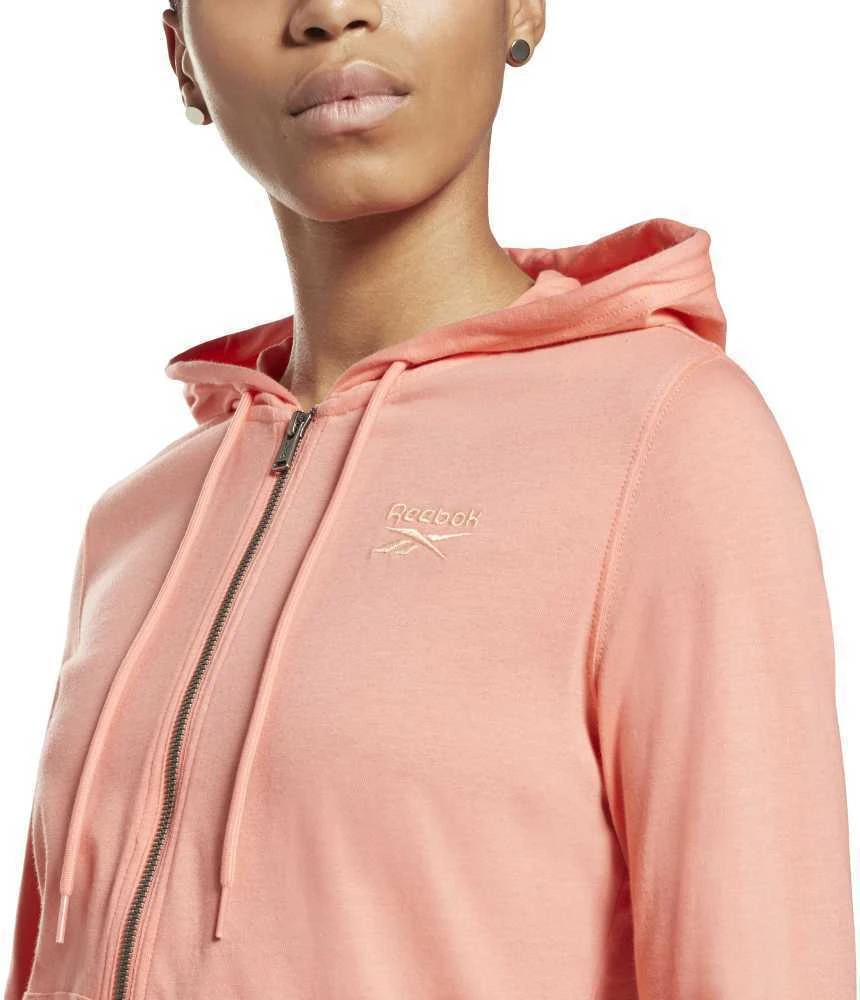 Reebok Džemperis Moterims Ri Jersey Full Zip Rožinė GI6610