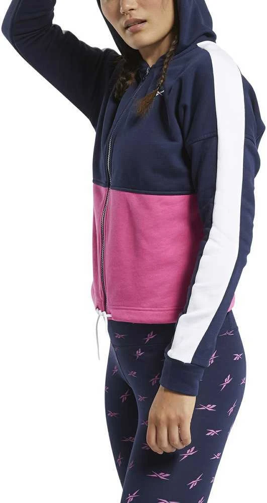 Reebok Džemperis Moterims Te Linear Logo Ft F Mėlyna Rožinė FU2205