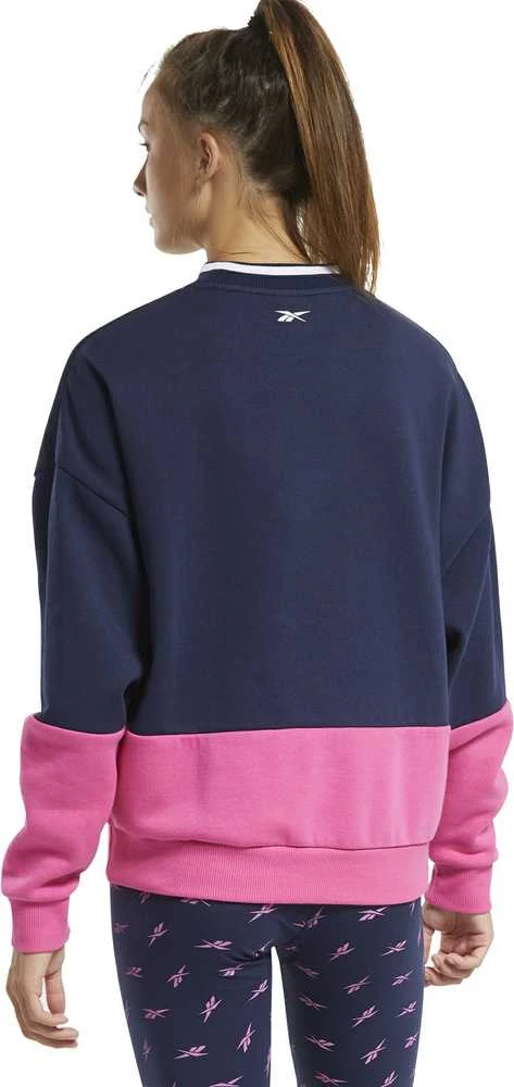 Reebok Džemperis Moterims Te Linear Logo Crew Mėlyna Rožinė FU2194