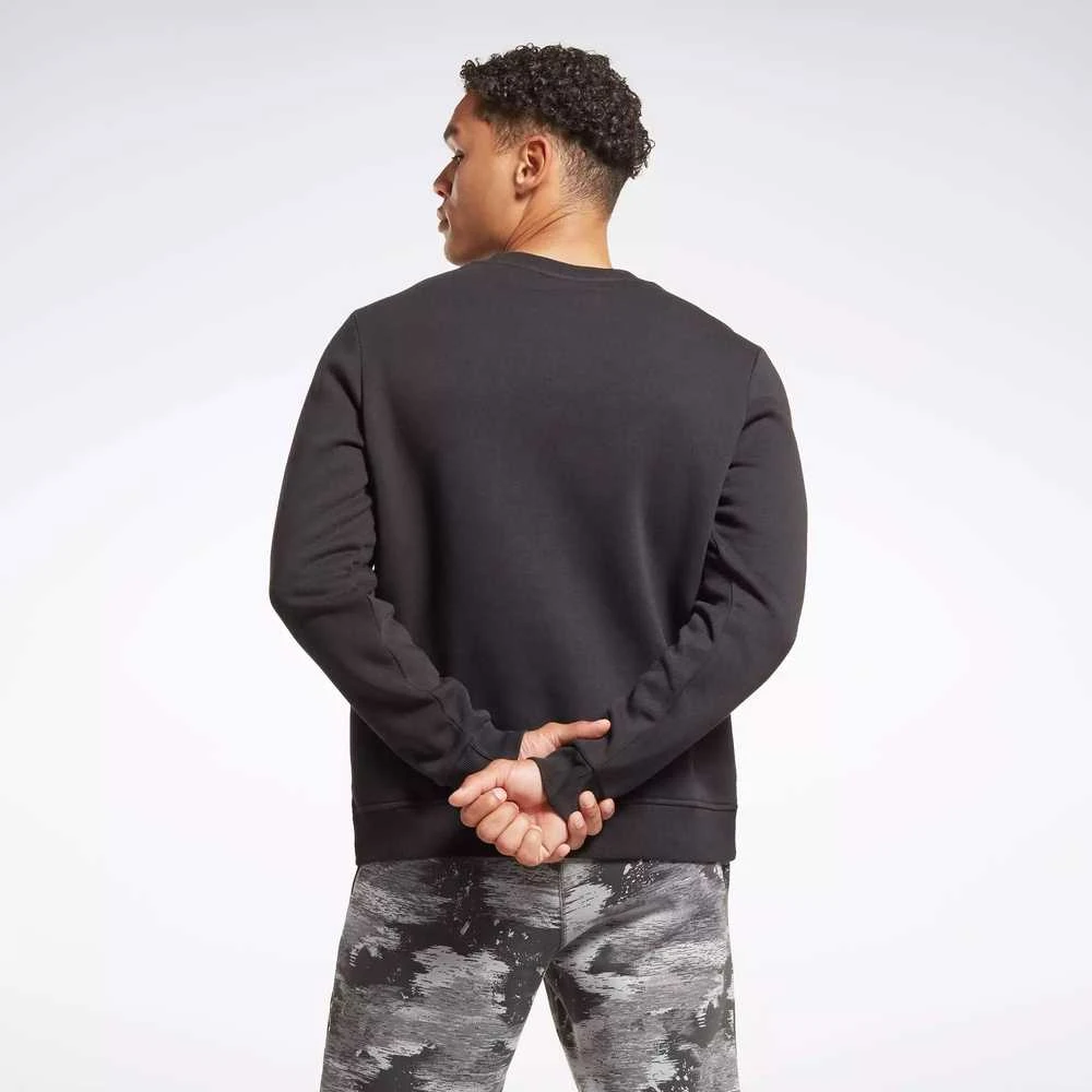 Reebok Džemperis Vyrams Ri Left Chest Logo Crew Juodas 100051166