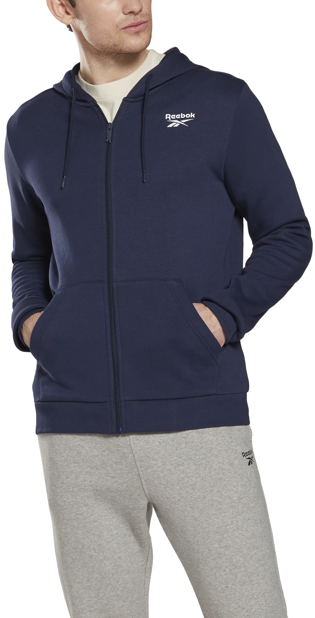 Reebok Džemperis Vyrams Ri Left Chest Logo Navy HH8315