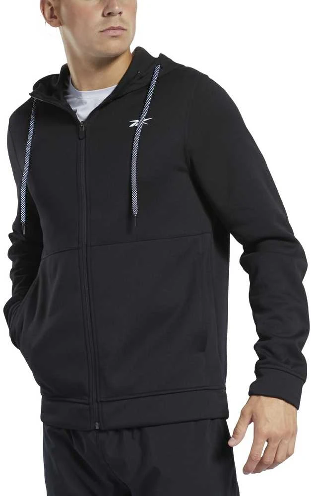 Reebok Džemperis Wor Dbl Kn Fz Hood Juodas FK6236