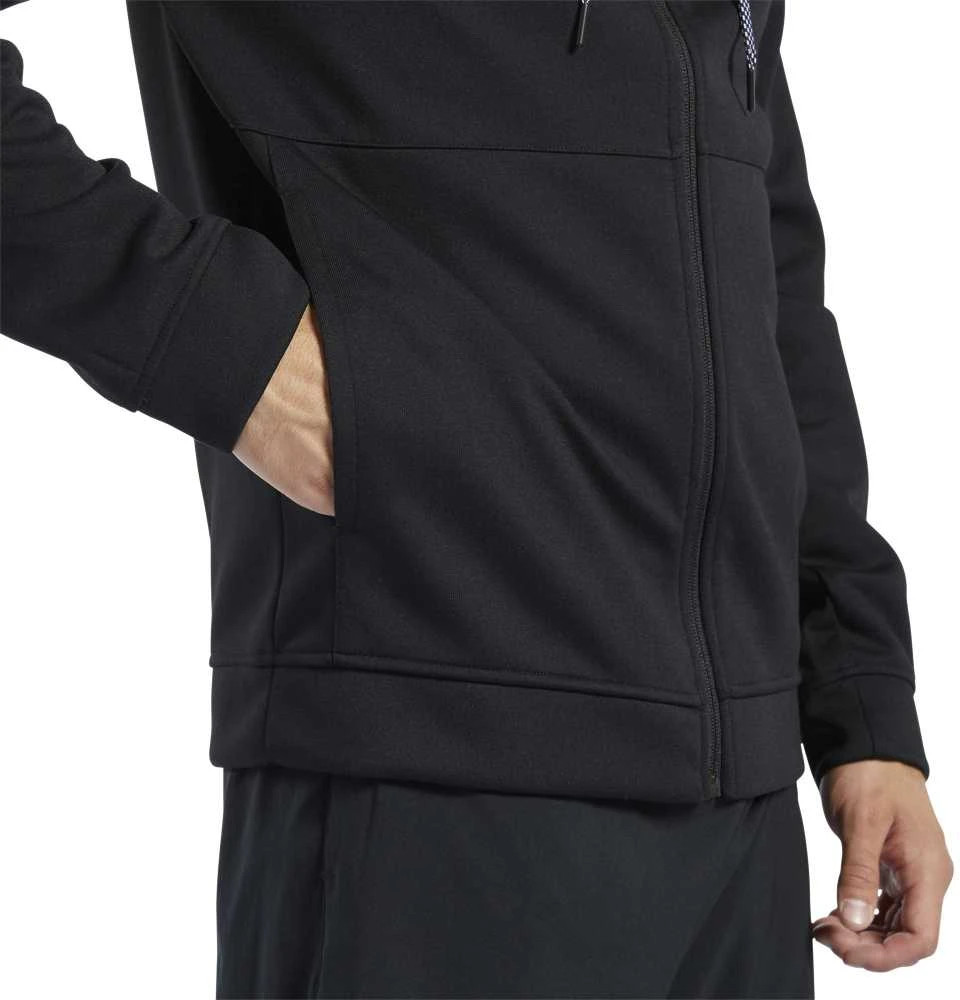 Reebok Džemperis Wor Dbl Kn Fz Hood Juodas FK6236